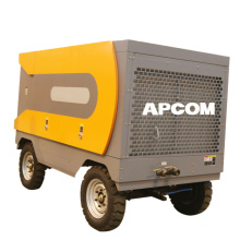 APCOM High Pressure Diesel Powered 15 bar 500 cfm portable diesel screw air compressor for drilling rig